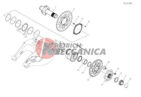 REAR WHEEL SPINDLE