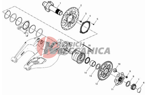 REAR WHEEL SPINDLE
