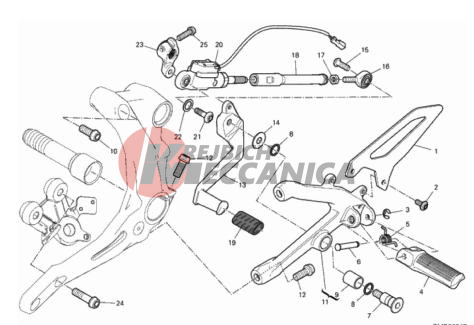 FOOTRESTS, LEFT