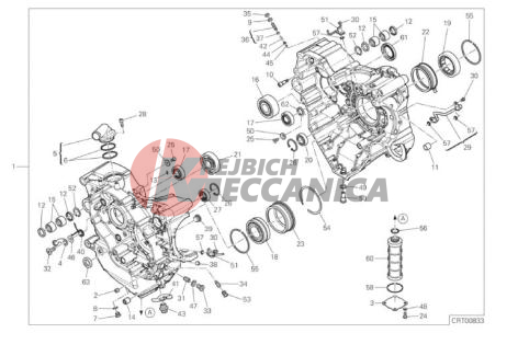 HALF-CRANKCASES PAIR