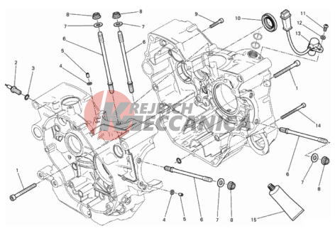 HALF-CRANKCASES PAIR