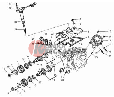 VERTICAL CYLINDER HEAD - TIMING (
