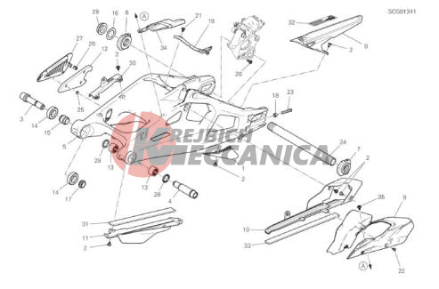 REAR SWINGING ARM
