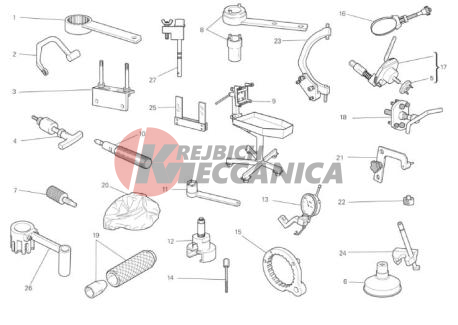 WORKSHOP SERVICE TOOLS, ENGINE