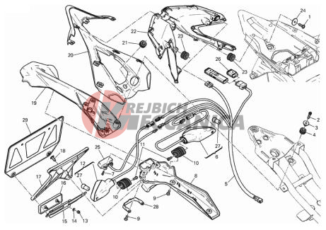 NUMBER PLATE HOLDER - TAIL LIGHT