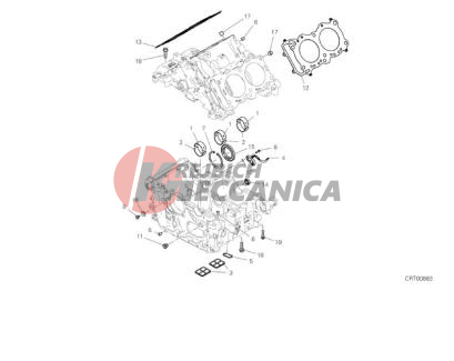 HALF-CRANKCASES PAIR