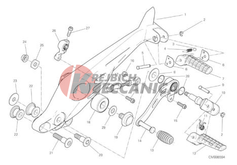 FOOTRESTS, LEFT