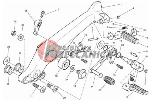 FOOTRESTS, LEFT