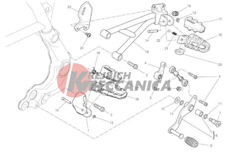 FOOTRESTS, LEFT