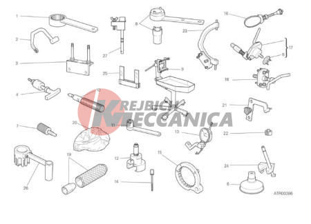 WORKSHOP SERVICE TOOLS, ENGINE