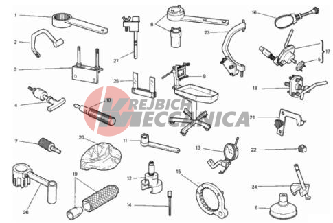 WORKSHOP SERVICE TOOLS, ENGINE