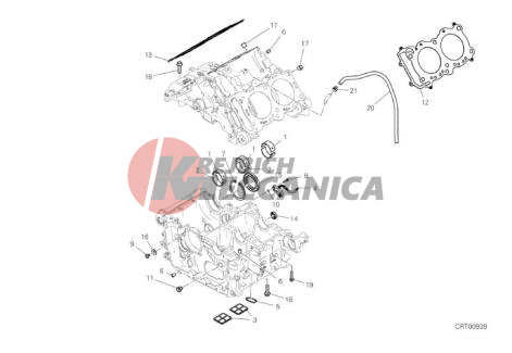HALF-CRANKCASES PAIR