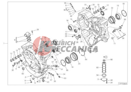 HALF-CRANKCASES PAIR