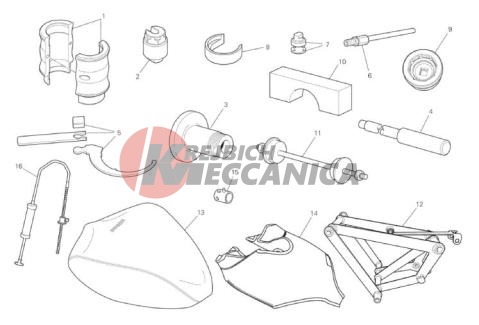 WORKSHOP SERVICE TOOLS (FRAME)