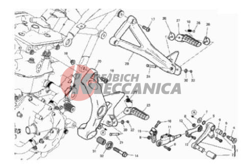 FOOTRESTS, LEFT