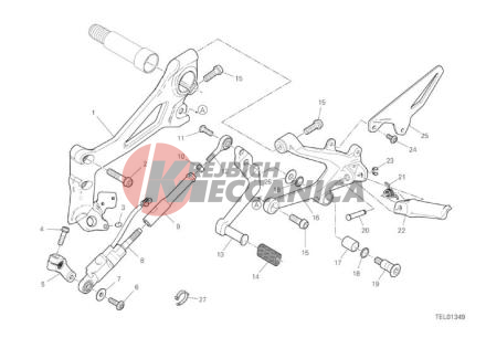 FOOTRESTS, LEFT