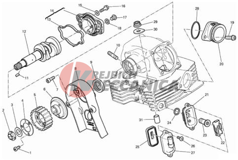 VERTICAL CYLINDER HEAD - TIMING