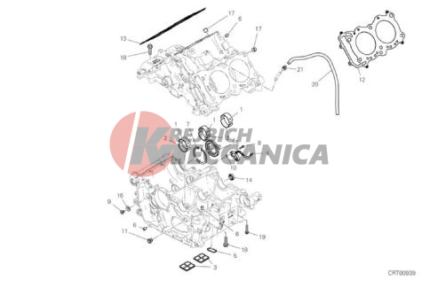HALF-CRANKCASES PAIR