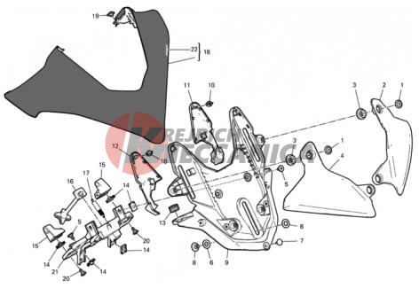 HEALDIGHT FAIRING SUPPORT