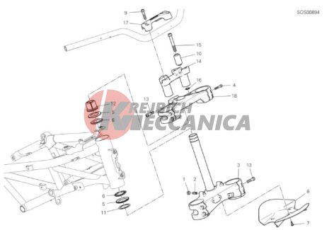 STEERING HEAD BASE ASSEMBLY