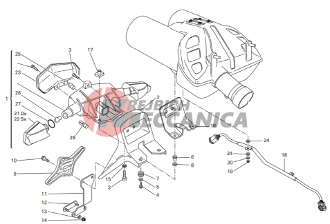 Number plate holder - tail light