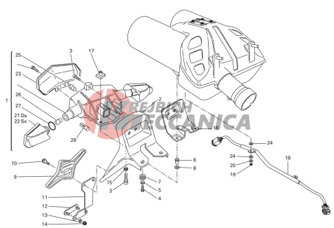 Number plate holder - tail light