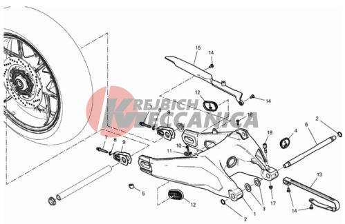 REAR SWINGING ARM