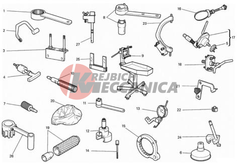 WORKSHOP SERVICE TOOLS, ENGINE