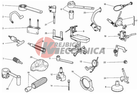 WORKSHOP SERVICE TOOLS, ENGINE