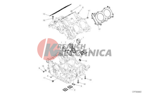 HALF-CRANKCASES PAIR