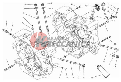 HALF-CRANKCASES PAIR