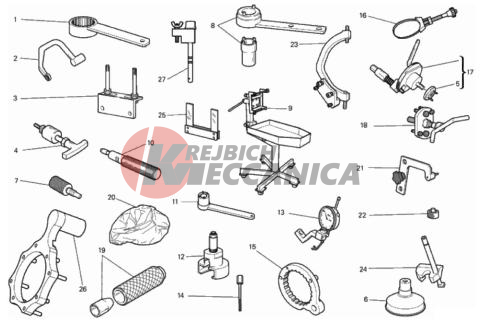 WORKSHOP SERVICE TOOLS, ENGINE