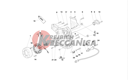 ALTERNATOR-SIDE CRANKCASE COVER