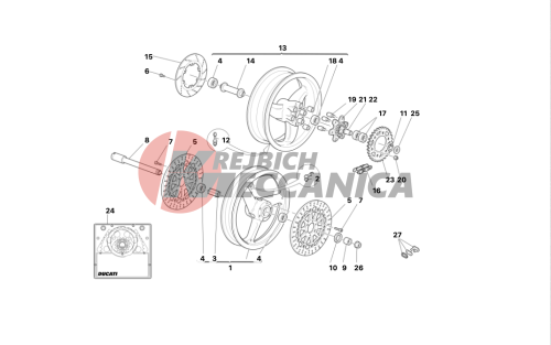 FRONT AND REAR WHEELS