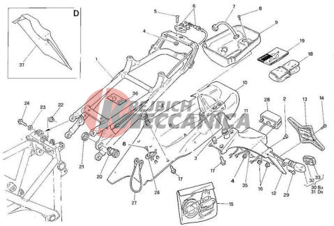 REAR FRAME MONOPOSTO