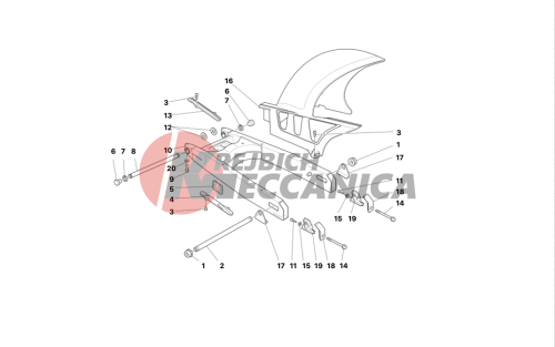 SWINGARM AND DRIVE CHAIN