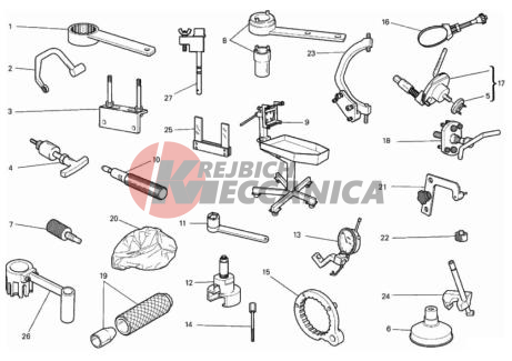 WORKSHOP SERVICE TOOLS, ENGINE