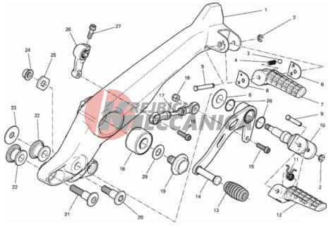 FOOTRESTS, LEFT