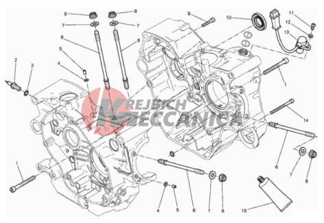 HALF-CRANKCASES PAIR