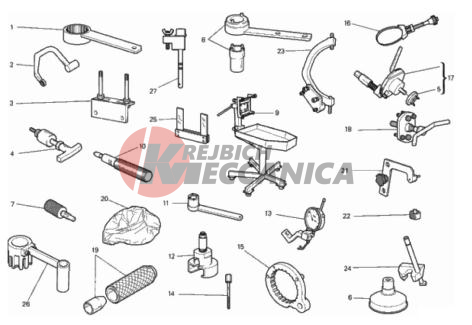 WORKSHOP SERVICE TOOLS, ENGINE