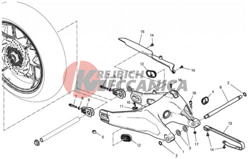 REAR SWINGING ARM